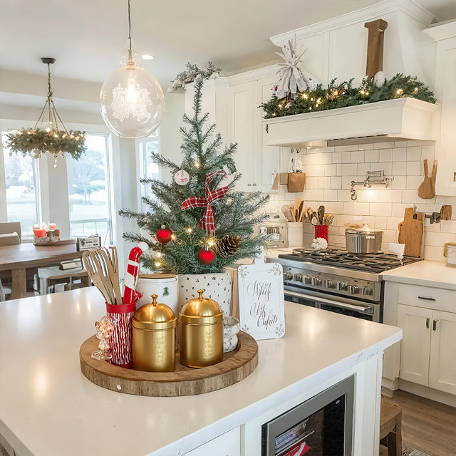 Hand Made Brass Carved Storage Jars Set On The Tray 081336