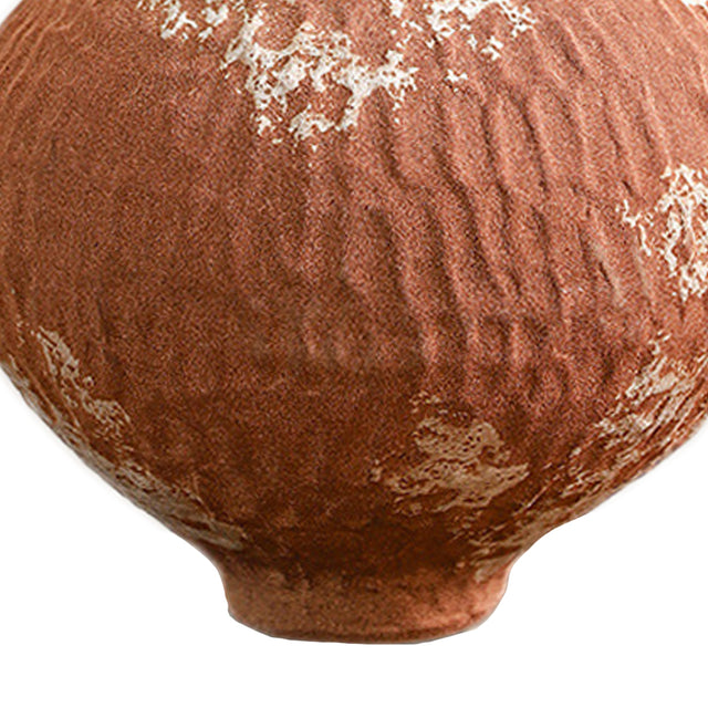Handcrafted Rustic Ceramic Vase Artistic Decorative Pot for Tabletops Shelves and Airbnb Interiors Details 2 090825