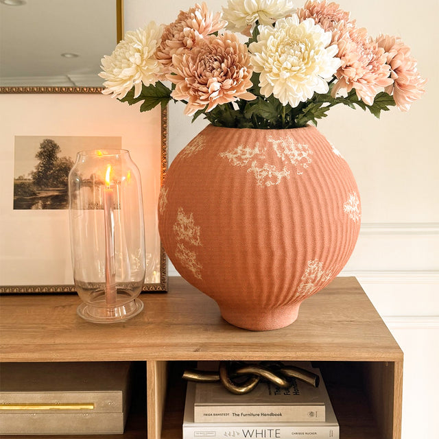 Handcrafted Rustic Ceramic Vase Artistic Decorative Pot for Tabletops Shelves and Airbnb Interiors On The Shelf 090825