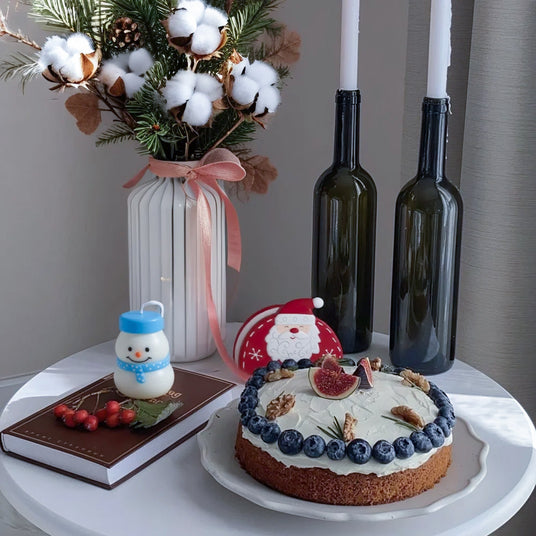 Handcrafted Snowman Aromatherapy Candle Besides The Cake 090521