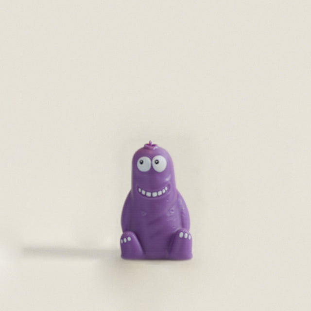 Handmade Cartoon Terracotta Figurine Scented Candle Purple 081208