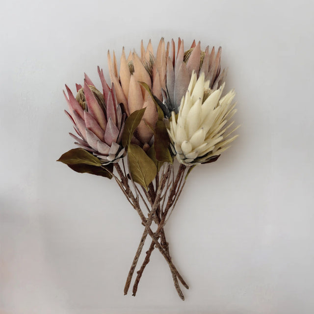 Handmade Decorative Faux Protea Cynaroides Flower Decor Collection 090942