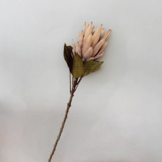 Handmade Decorative Faux Protea Cynaroides Flower Decor Yellow 090942