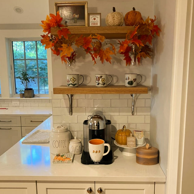 Handmade Stoneware Tea Caddy Storage Canister with Lid and Rope Handle on the Table