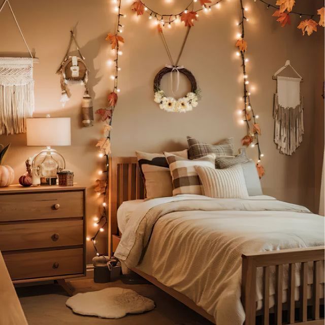 Handmade Vine Woven Flower Faux Wreath on the Wall