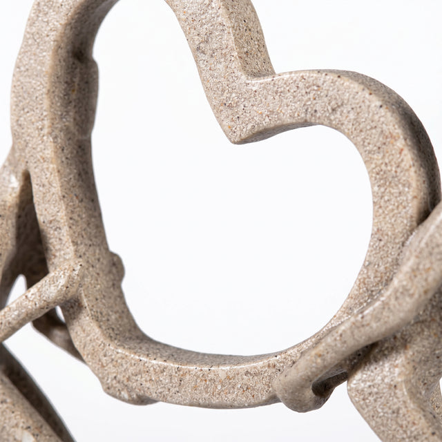 Heart Outline Close Up On Sculpture
