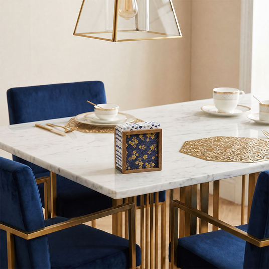 Japandi Napkin Holder On Marble Table