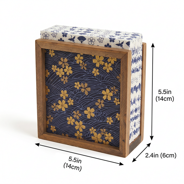 Japandi Napkin Holder With Size Markings