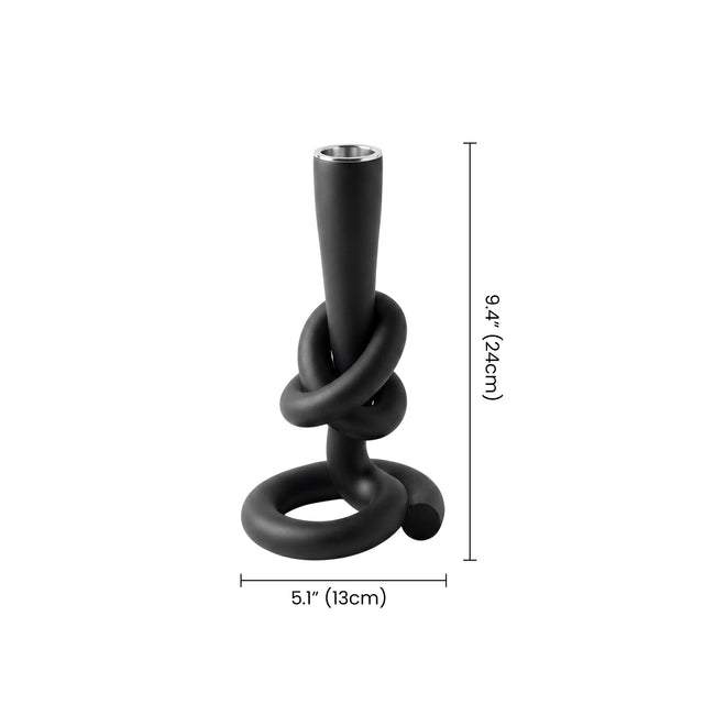 Knot candlestick size drawing