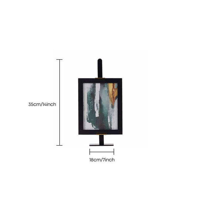 L standing art frame with scale