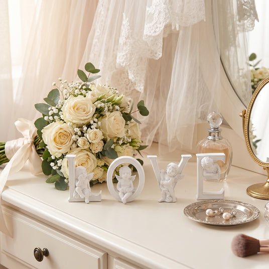 LOVE Letters On Bridal Vanity Table