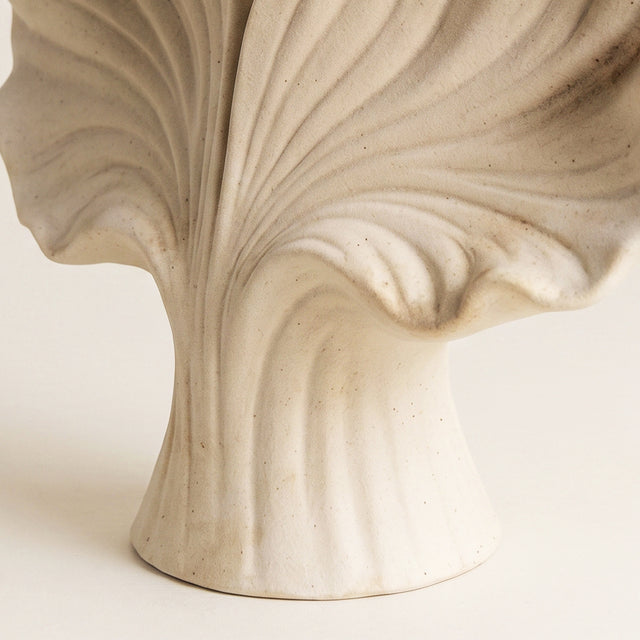 Matte ceramic vase view