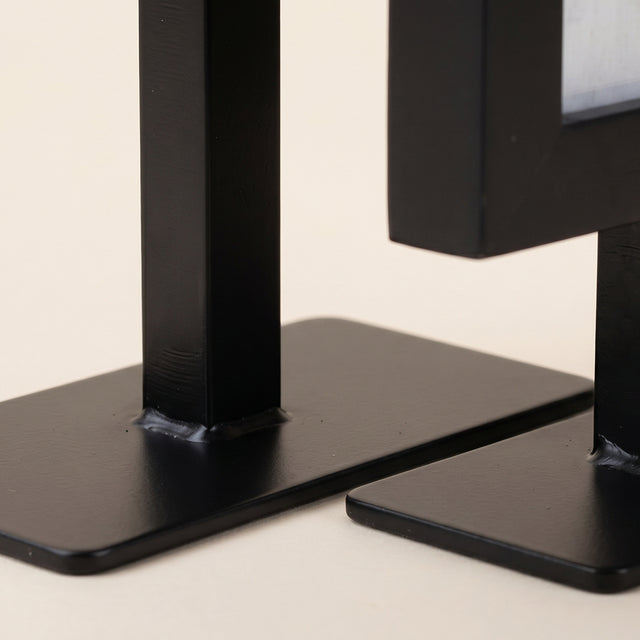 Metal framebase closeup