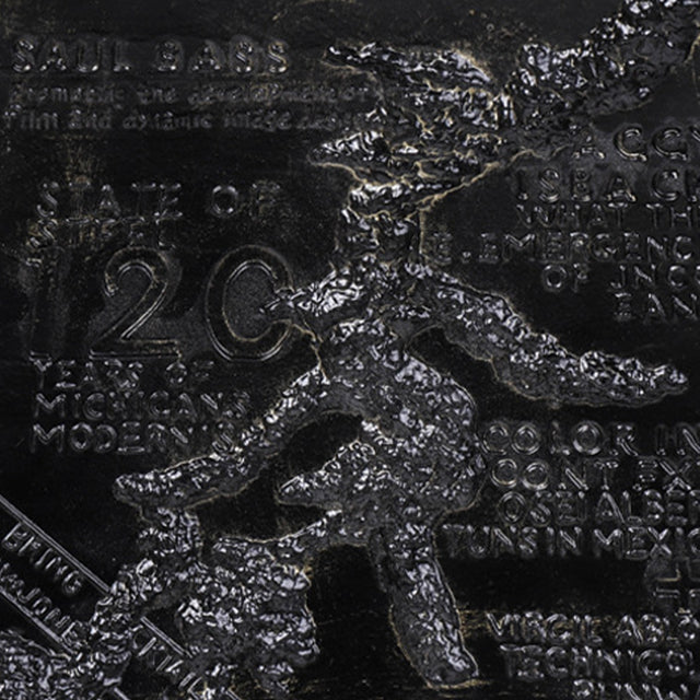 Minimalist Faux Metal-Look Book Sculpture Vintage Book Stack Decor Details 2 090927