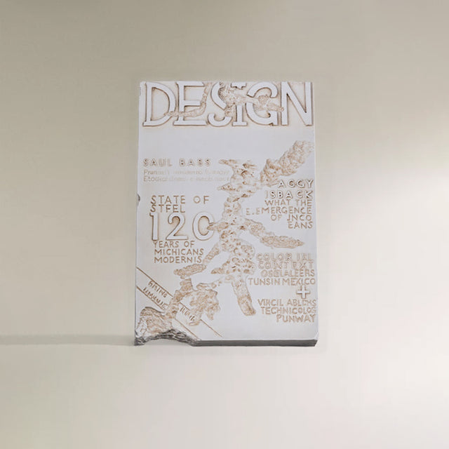 Minimalist Faux Metal-Look Book Sculpture Vintage Book Stack Decor White 090927