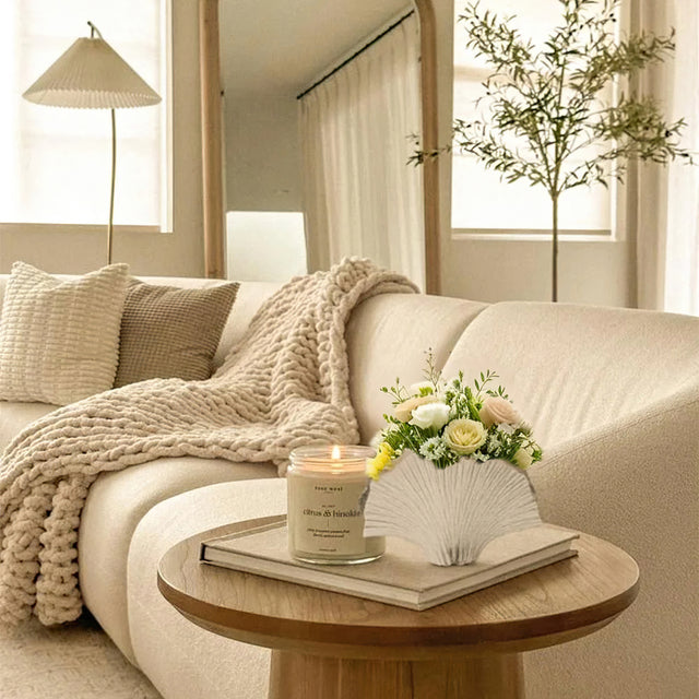 Modern Luxury Metal Aluminum Silver Ginkgo Leaf-Shaped Vase Decorative Ornament On The Decorative Book 090812