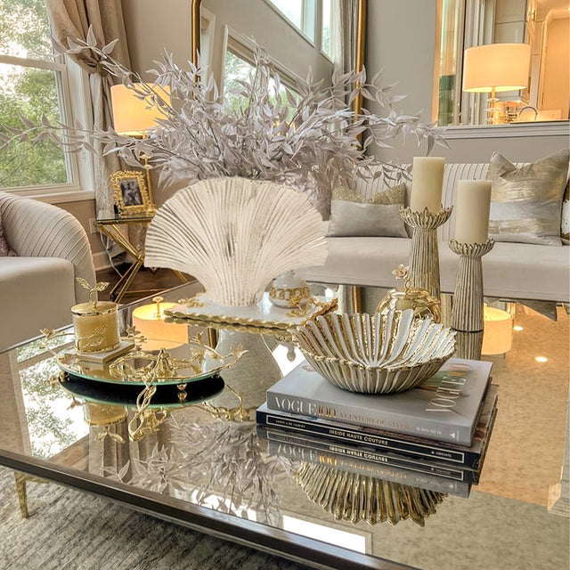 Modern Luxury Metal Aluminum Silver Ginkgo Leaf-Shaped Vase Decorative Ornament On The Decorative Plate 090812