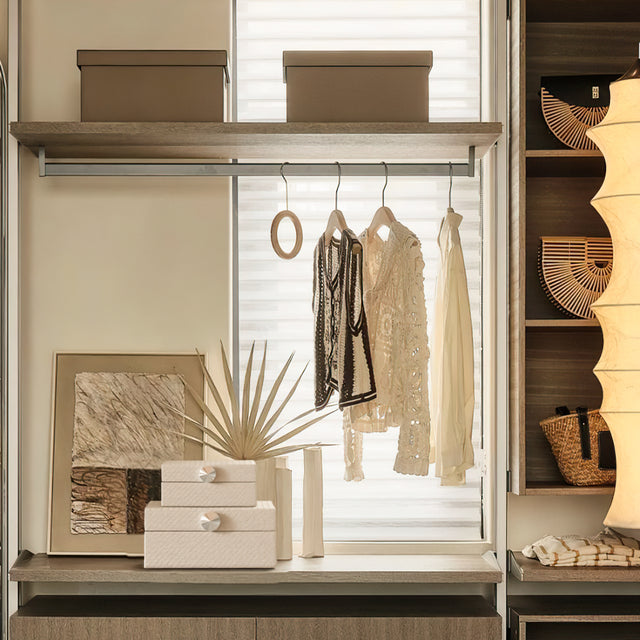 Modern Minimalist Woven Leather Storage Box Quartz Gray Decorative Organizer for Jewelry Vanity Living Room on the Table