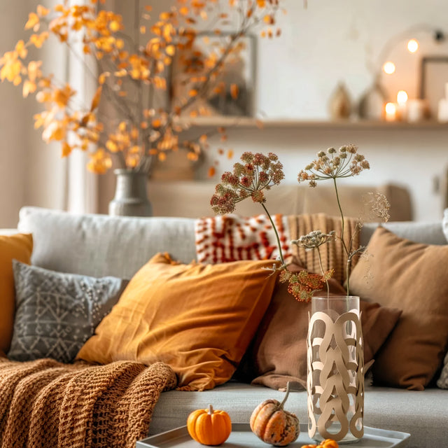 Modern Wavy Woven Leather Wrapped Glass Vase Size Chart On The Decorative Tray 090930