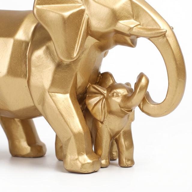 Mother Baby Elephant Trunk Interaction