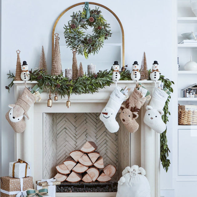 Natural Quartered Fir Wood Log Decorative Ornament Set of 12 Beneath The White Fireplace 090513