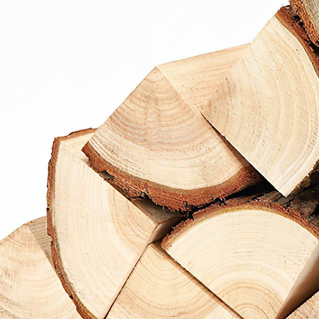 Natural Quartered Fir Wood Log Decorative Ornament Set of 12 Details 1 090513