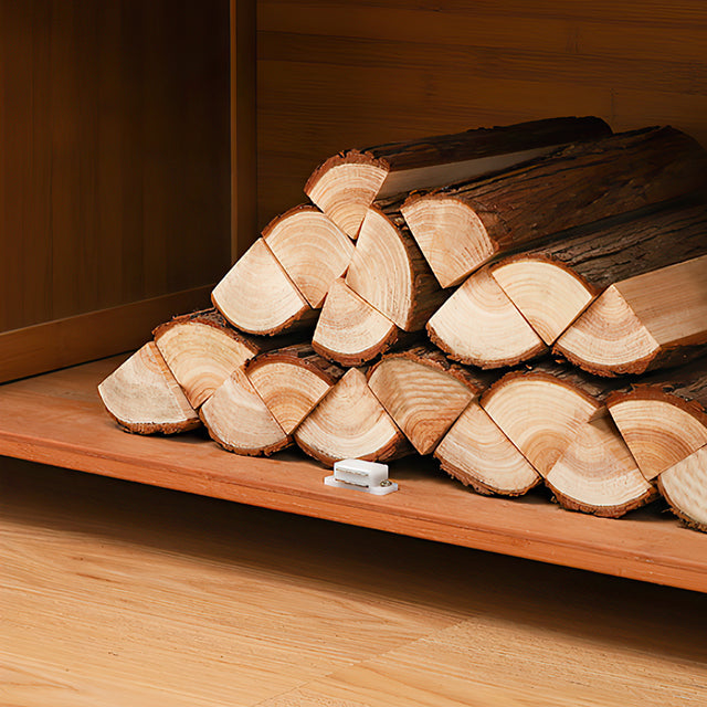 Natural Quartered Fir Wood Log Decorative Ornament Set of 12 Details 3 090513