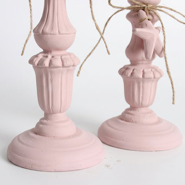 Pink Candle Holder Base Detail