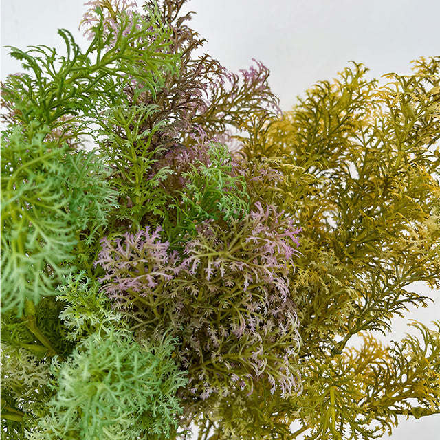 Plastic Artificial Green Plants Set details