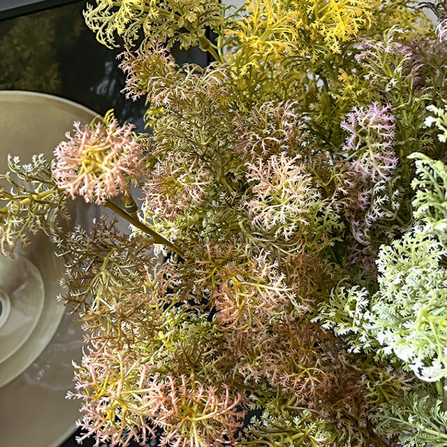 Plastic Artificial Green Plants Set details