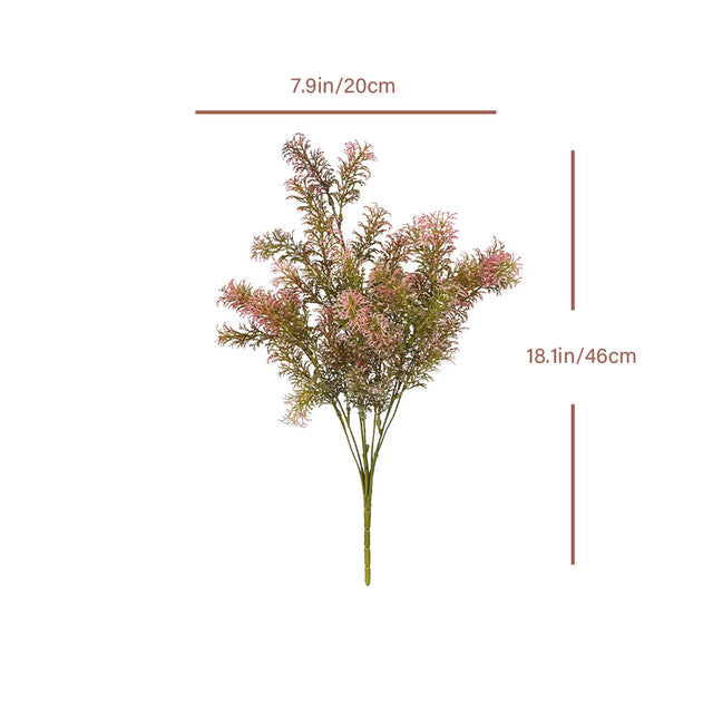 Plastic Artificial Green Plants Set sizechart