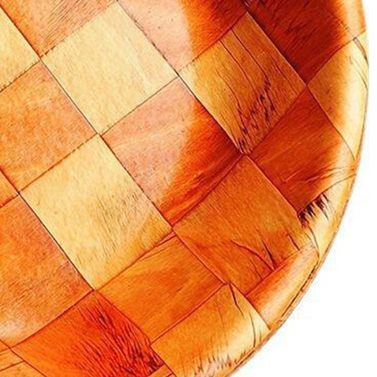 Round Wooden Bowl details