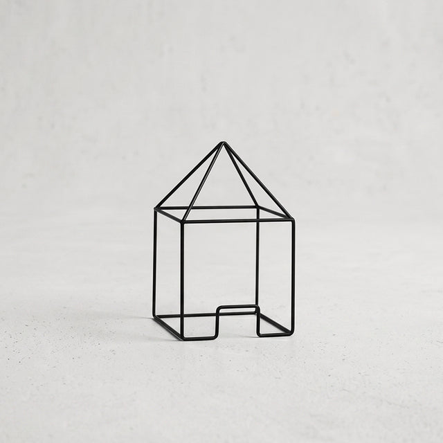 S black wire house ornament