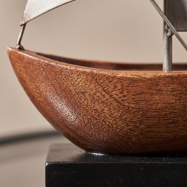 Handcrafted Metal Sailboat Sculpture, Coastal Nautical Decor, Shelf, Mantel & Desk Accent