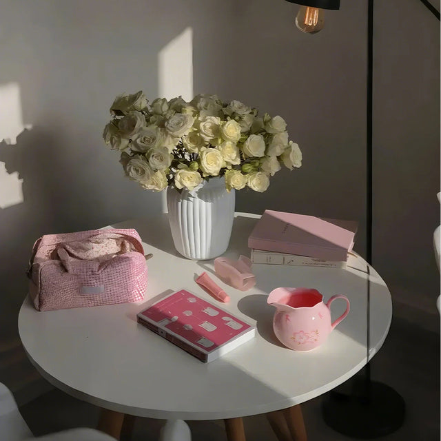 Sakura Ceramic Milk Pitcher on the table