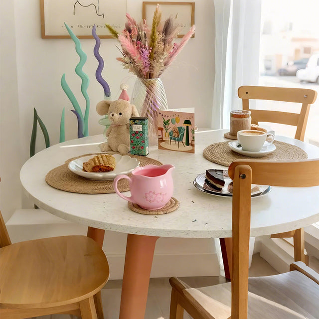 Sakura Ceramic Milk Pitcher on the table