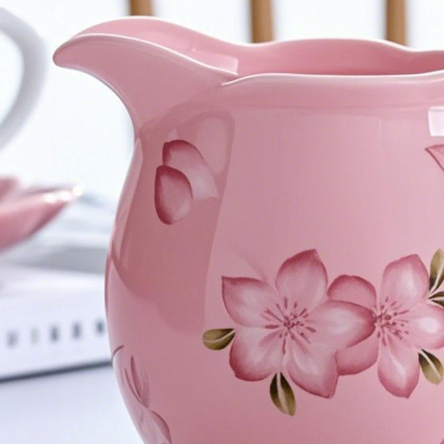 Sakura Ceramic Milk Pitcher details