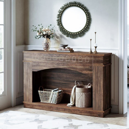 Scandinavian Decorative Wall Mirror with Macrame Detail Boho Bedroom Entryway Decor Above The Side Table 090429