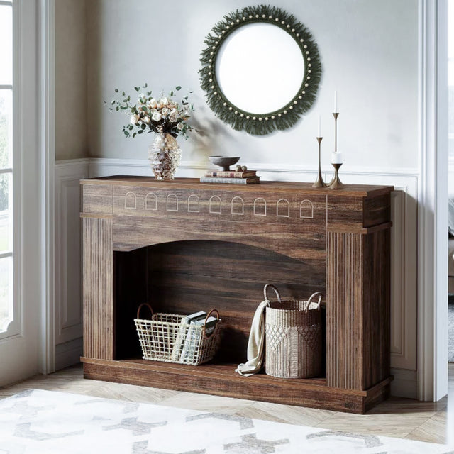 Scandinavian Decorative Wall Mirror with Macrame Detail Boho Bedroom Entryway Decor Above The Side Table 090429