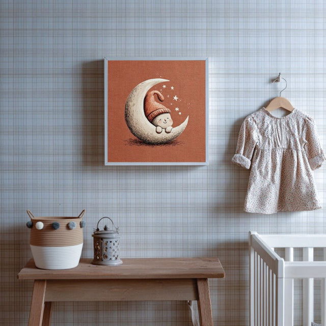 Scandinavian Rope Woven Toy Clothing Storage Basket with Pom Poms on the Table