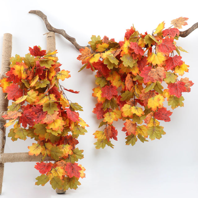 Simulated Maple Leaf Wall-Hang Halloween Decor Details 1 080819