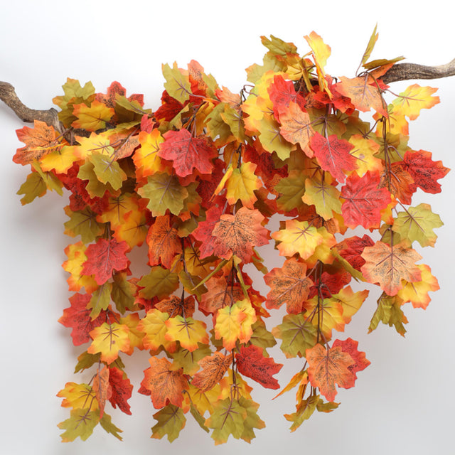 Simulated Maple Leaf Wall-Hang Halloween Decor Details 2 080819