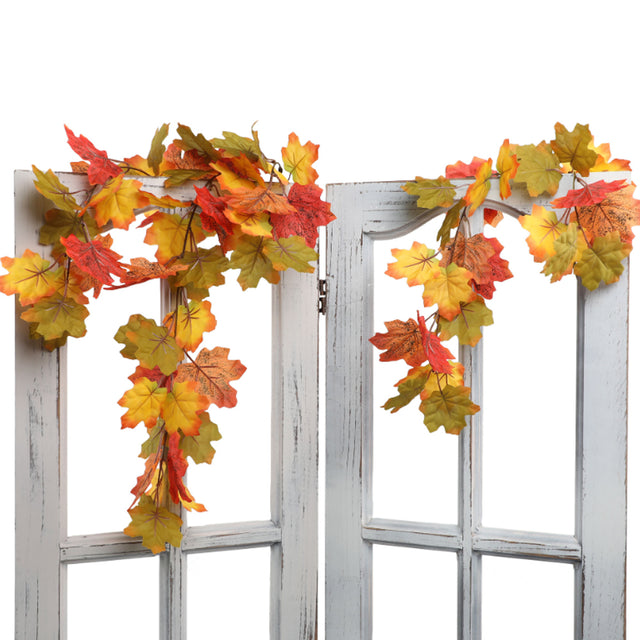 Simulated Maple Leaf Wall-Hang Halloween Decor On The Door 080819