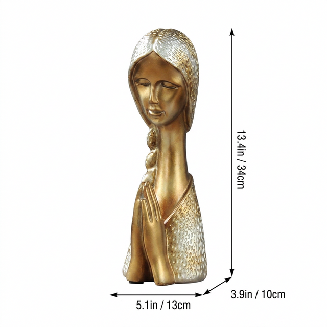 Sized prayer lady statue spec pic