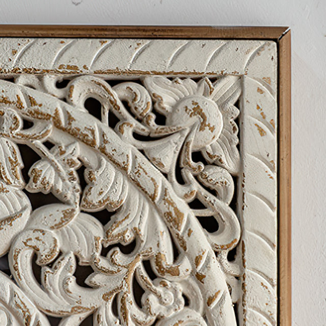 Square Wooden Hanging Wall Decor details