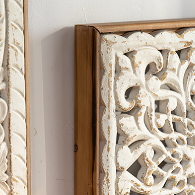 Square Wooden Hanging Wall Decor details