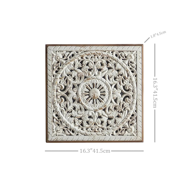 Square Wooden Hanging Wall Decor sizechart