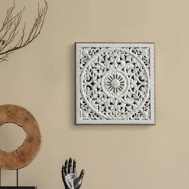 Square Wooden Hanging Wall Decor