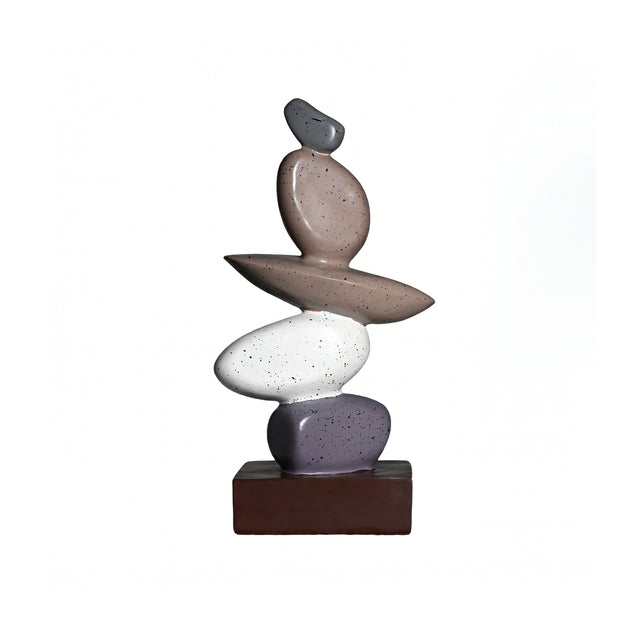 Stacked Stone Resin Tabletop Decor
