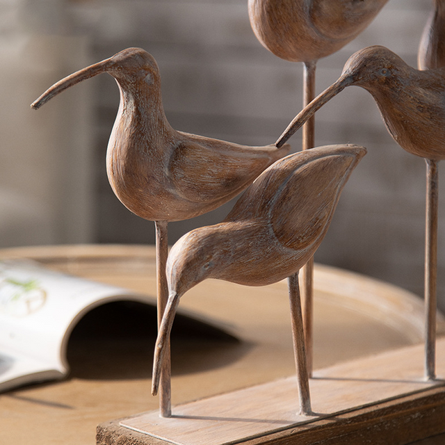 Tabletop Bird Statue Decorative Ornament details